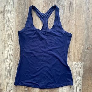 Yogalicious navy workout tank